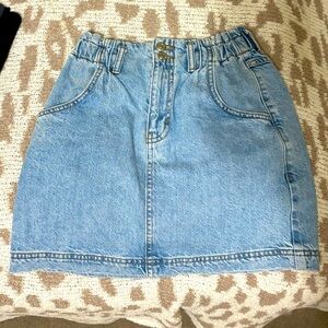 TopShop jean mini skirt